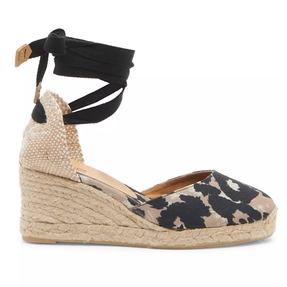 Castañer Carina Animal-Print Wedge Espadrilles - Picture 1 of 3